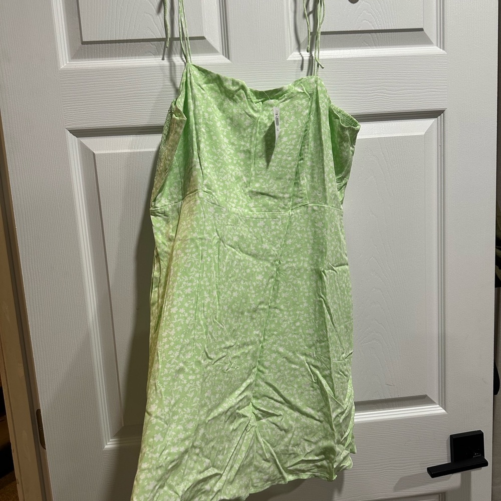 Old Navy Light Green Floral Maxi Dress